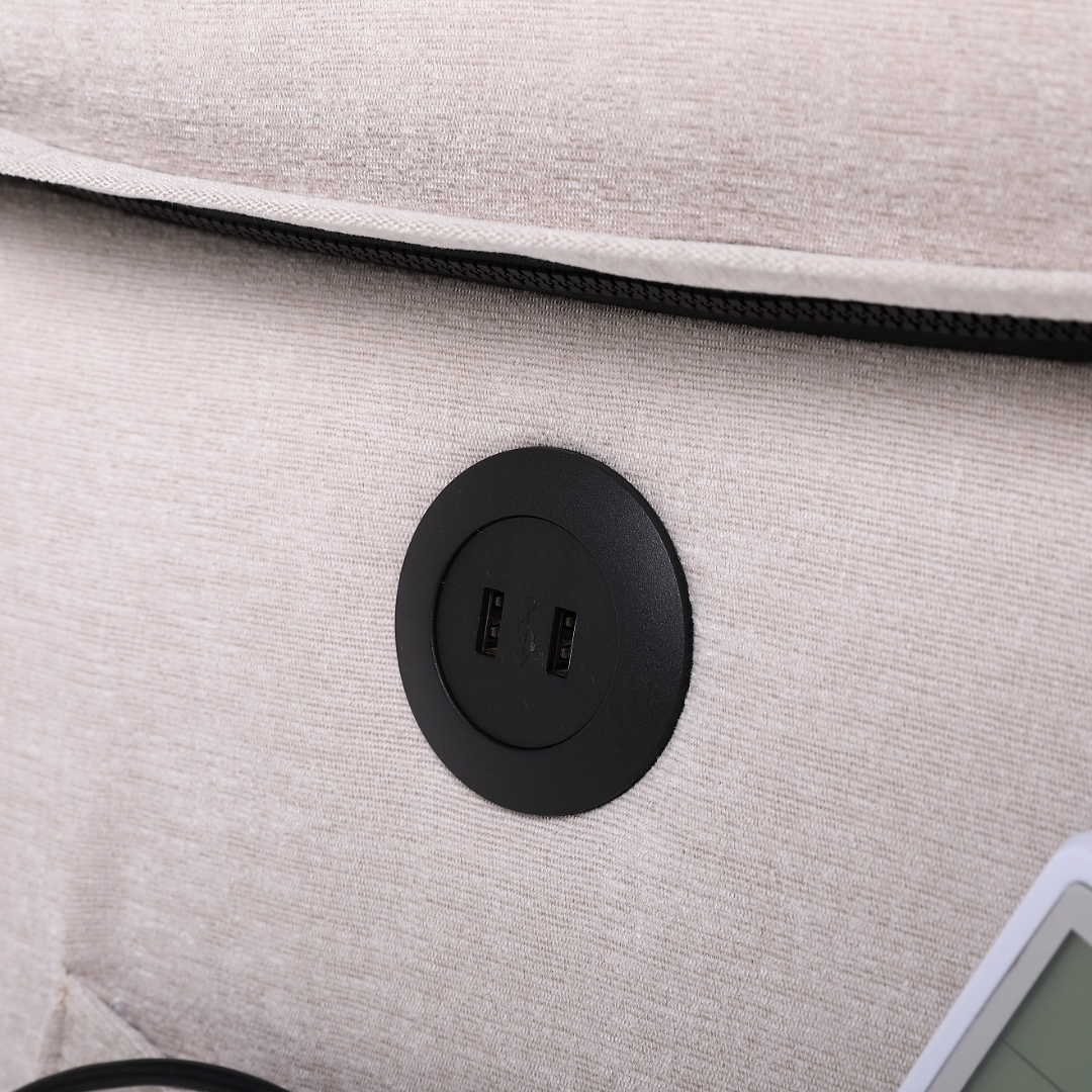 Fotoliu cu Masaj si Incalzire Recliner Electric Gri