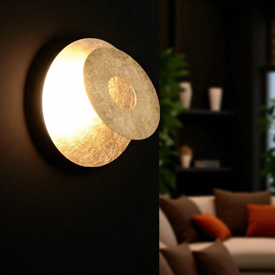 Aplica LED Luxury Round Gold LEANO