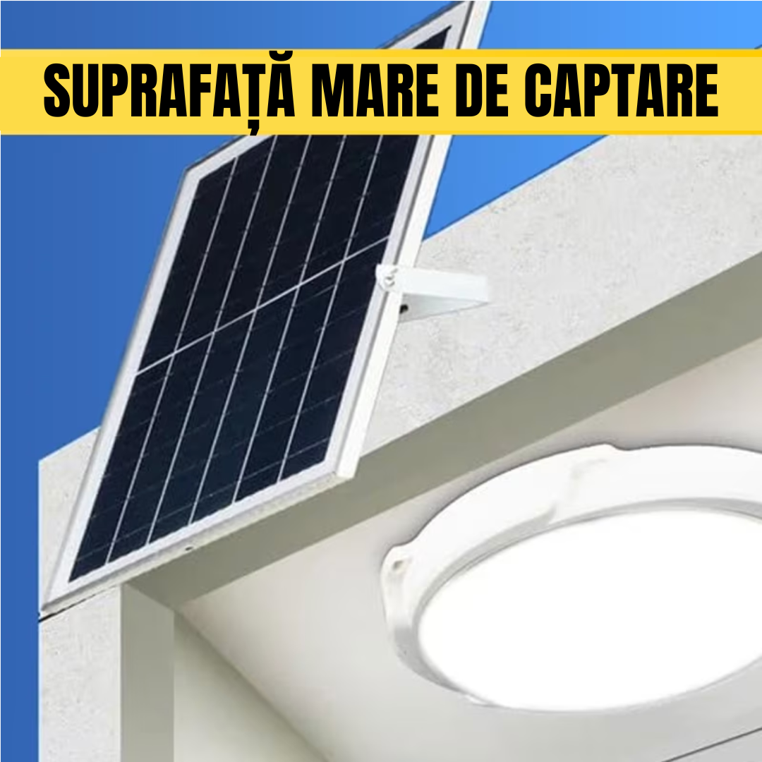 Aplica LED 60W cu Panou Solar si Telecomanda
