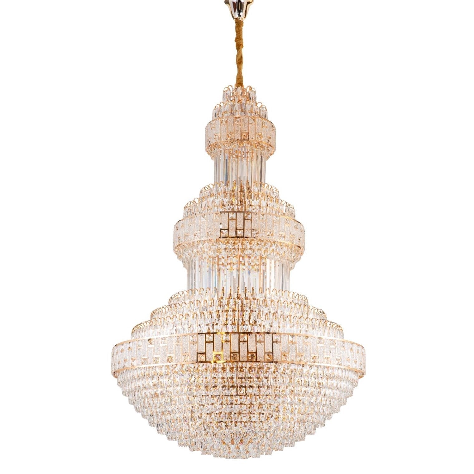 Candelabru Cristal LUXURY Golden 180cm -L301