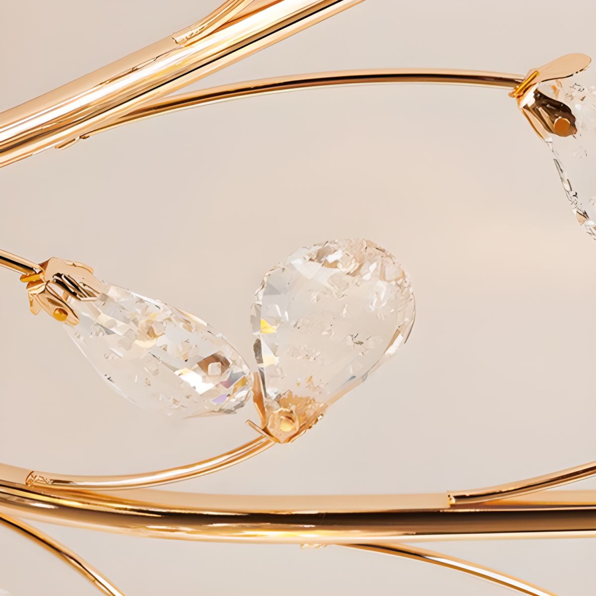 Lustra Abajur Mat Aplicata 9xE27 Gold Glamour