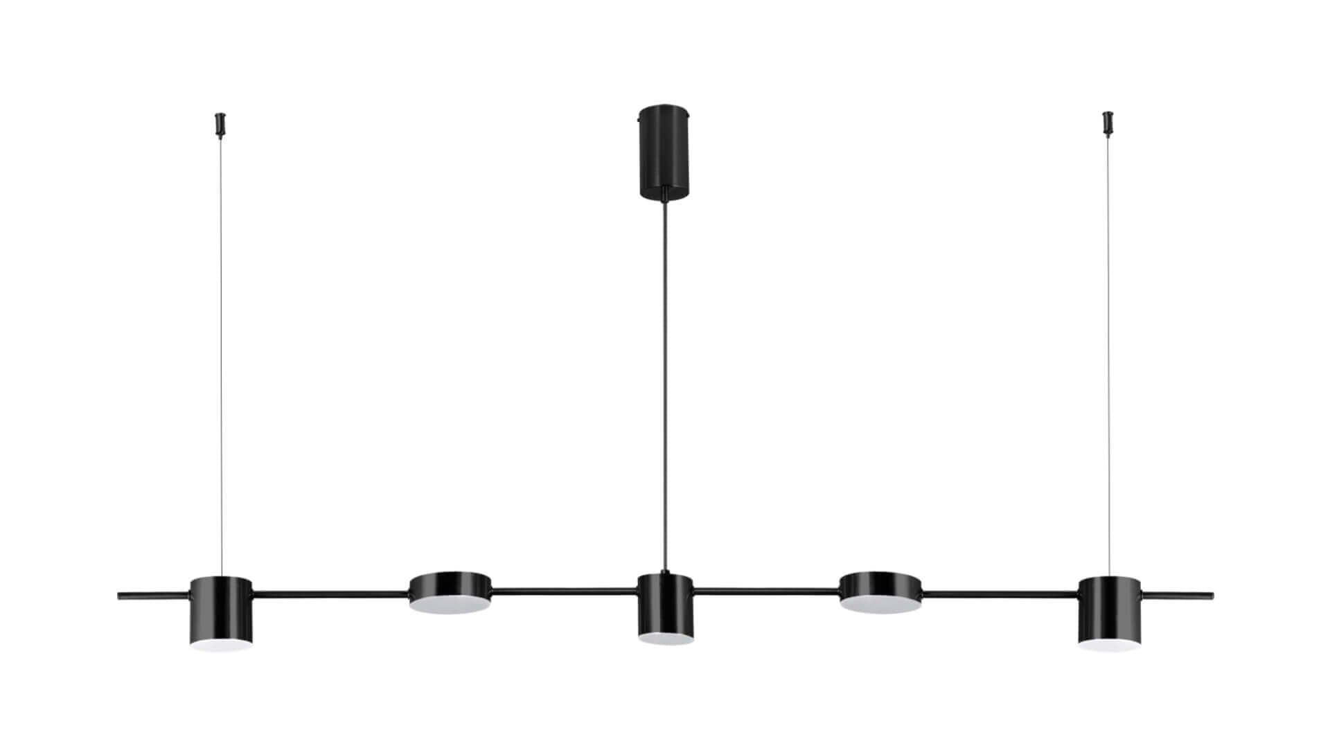 Lustra LED Suspendata Liniara Black Echivalent 400W 2369/5BK