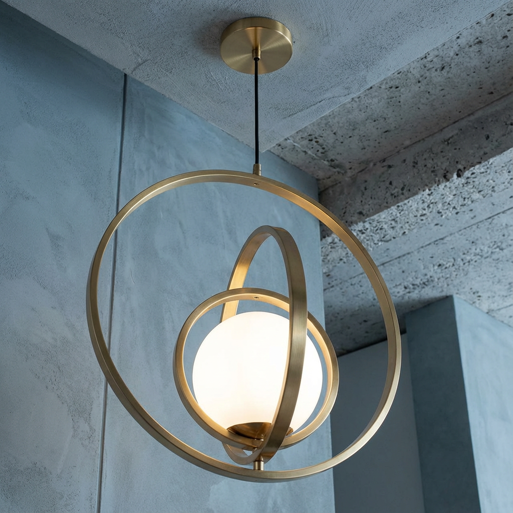 Pendul LOREN Abajur 1xE27 Gold