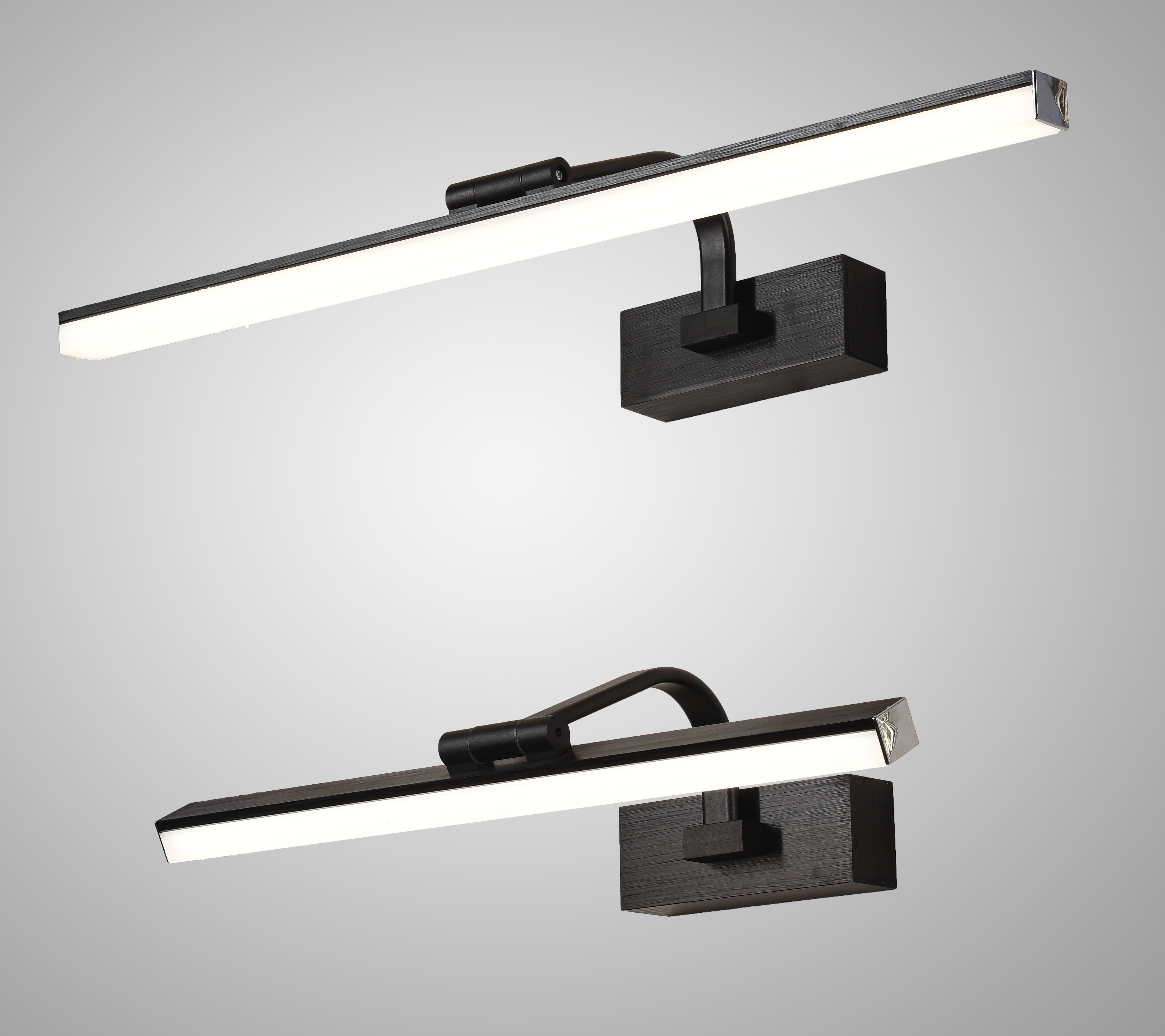 Aplica LED Baie 24W 60cm Neagra Reglabila L71507