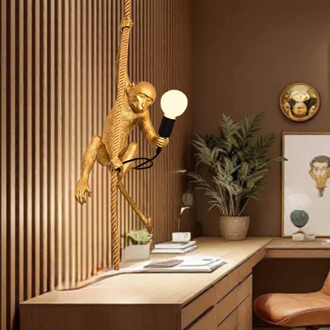 Pendul 1xE27 Monkey Gold