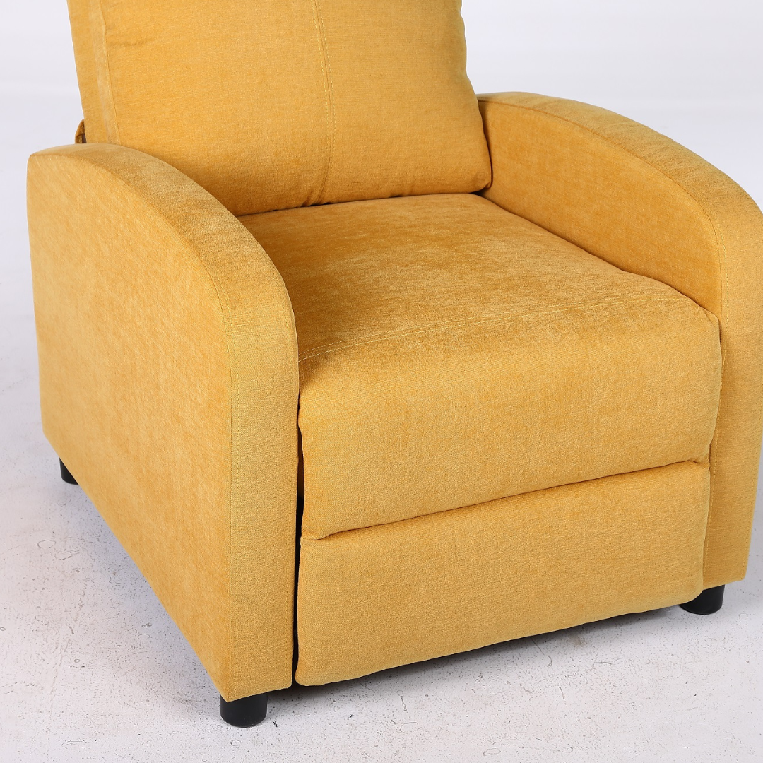 Fotoliu Recliner Stofa Galben