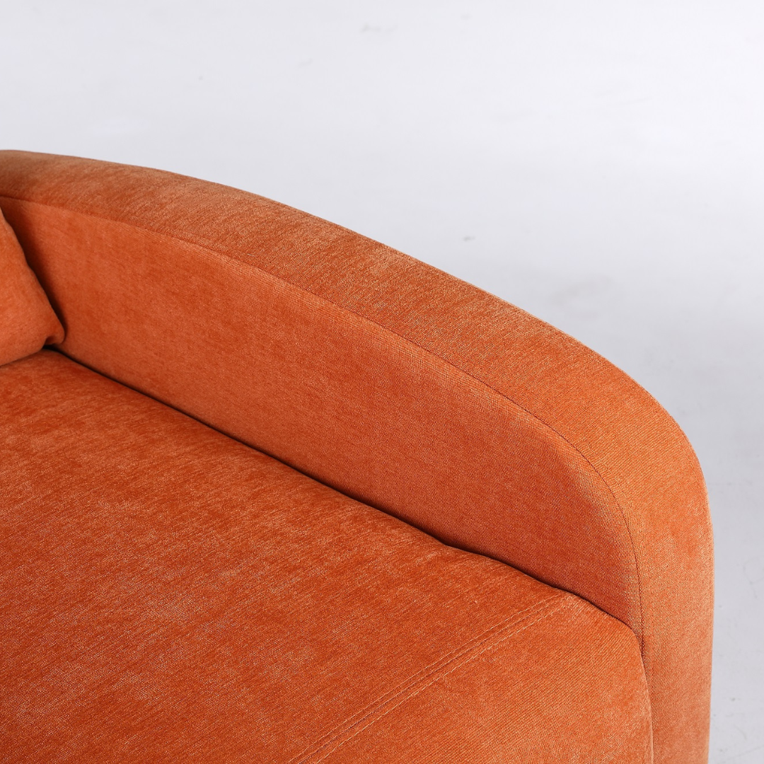 Fotoliu Recliner Stofa Portocaliu