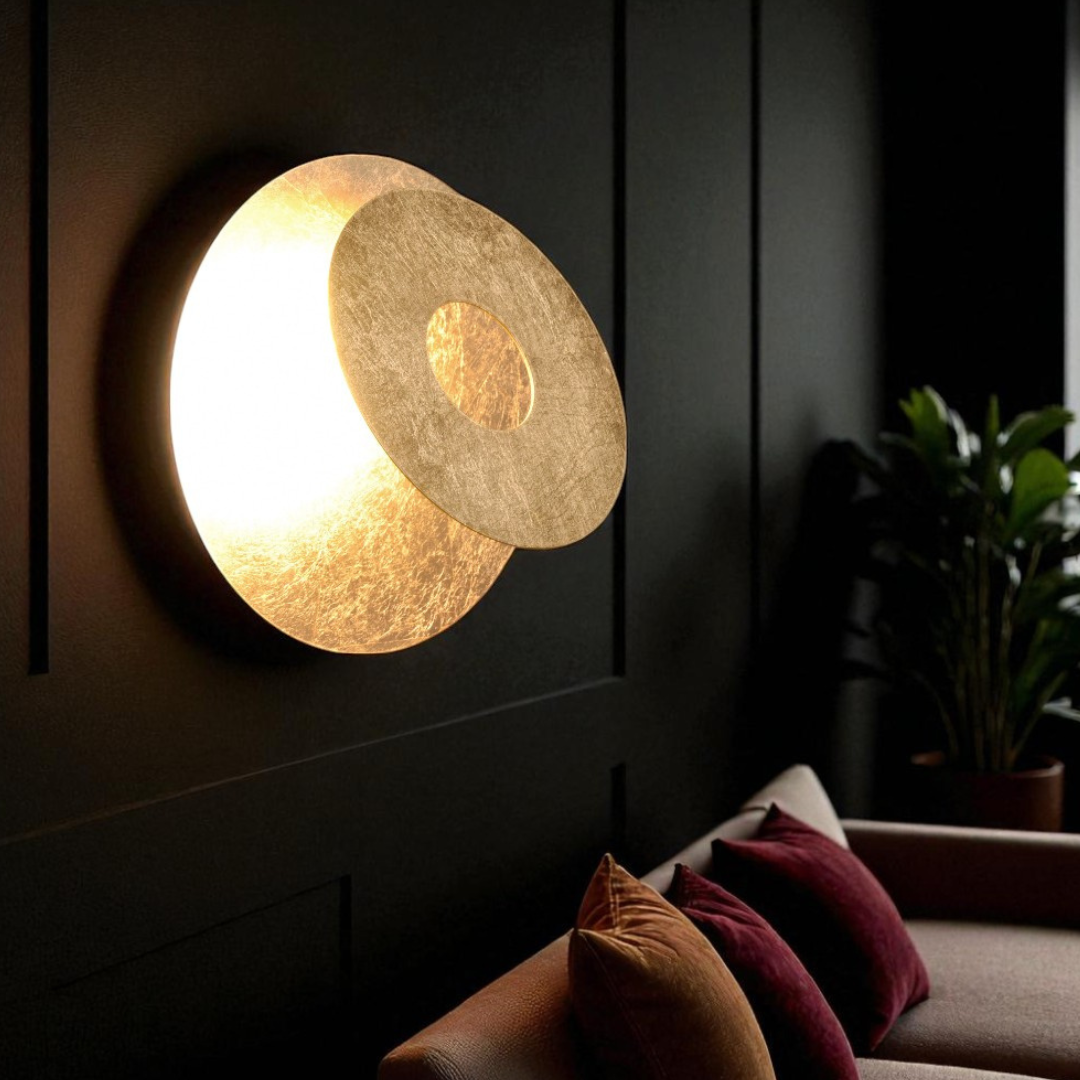 Aplica LED Luxury Round Gold LEANO