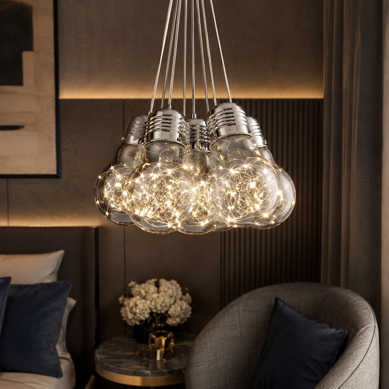 Lustra LED BULBS Unique Crom Echivalent 60W