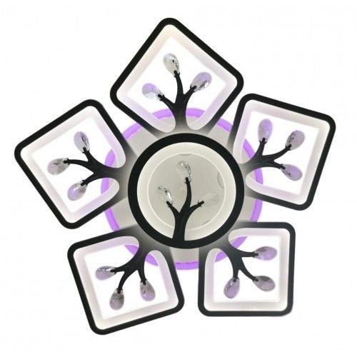 Lustra LED LEAVES RGB Echivalent 600W Telecomanda