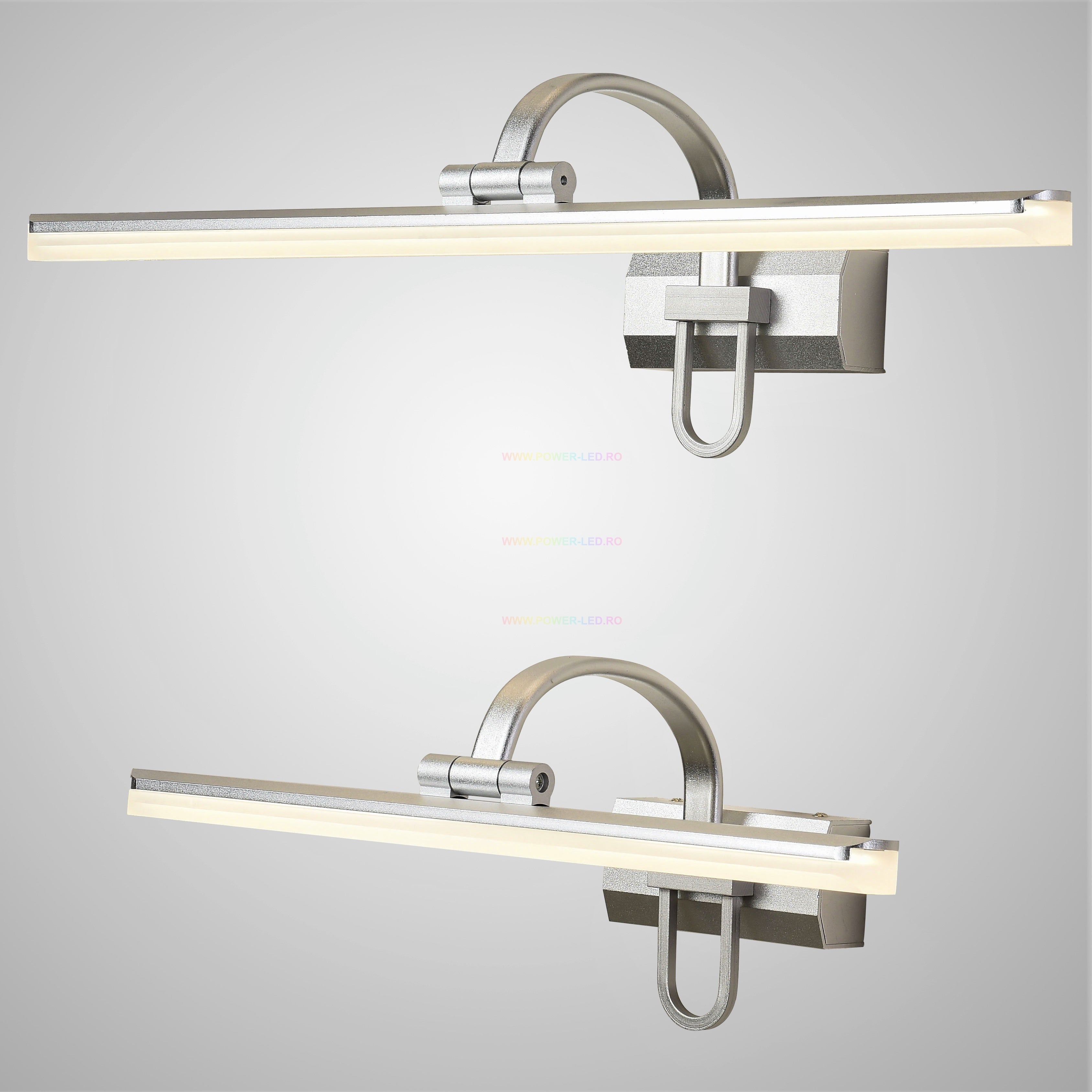 Aplica LED Baie 36W 58cm Argintie Reglabila C1308CH