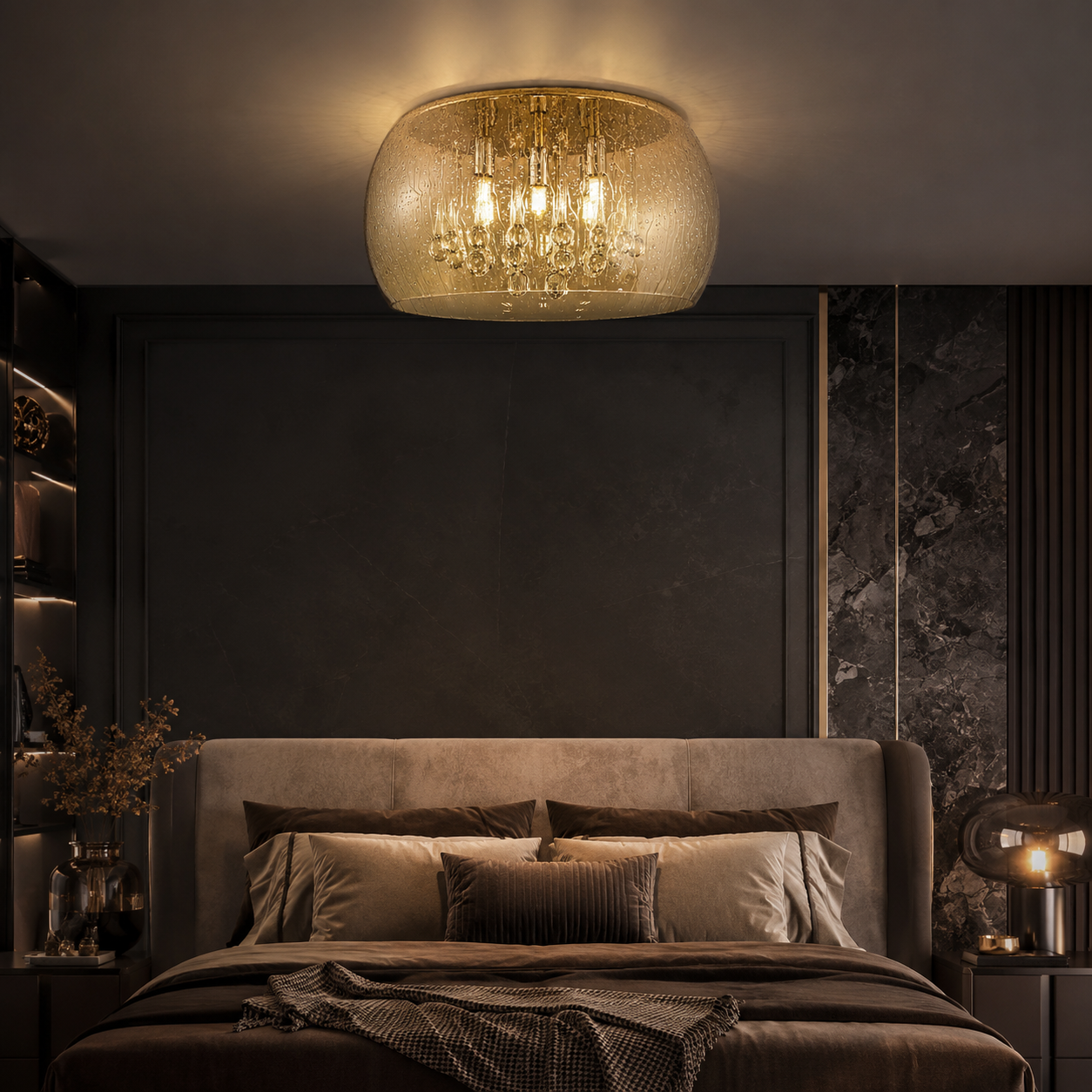 Lustra LED Aplicata Unique ANGELINA 40CM Gold