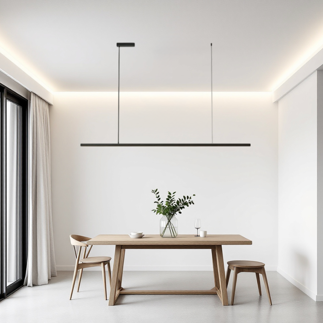 Lustra LED Suspendata 36W Elegant Office Black Echivalent 300W