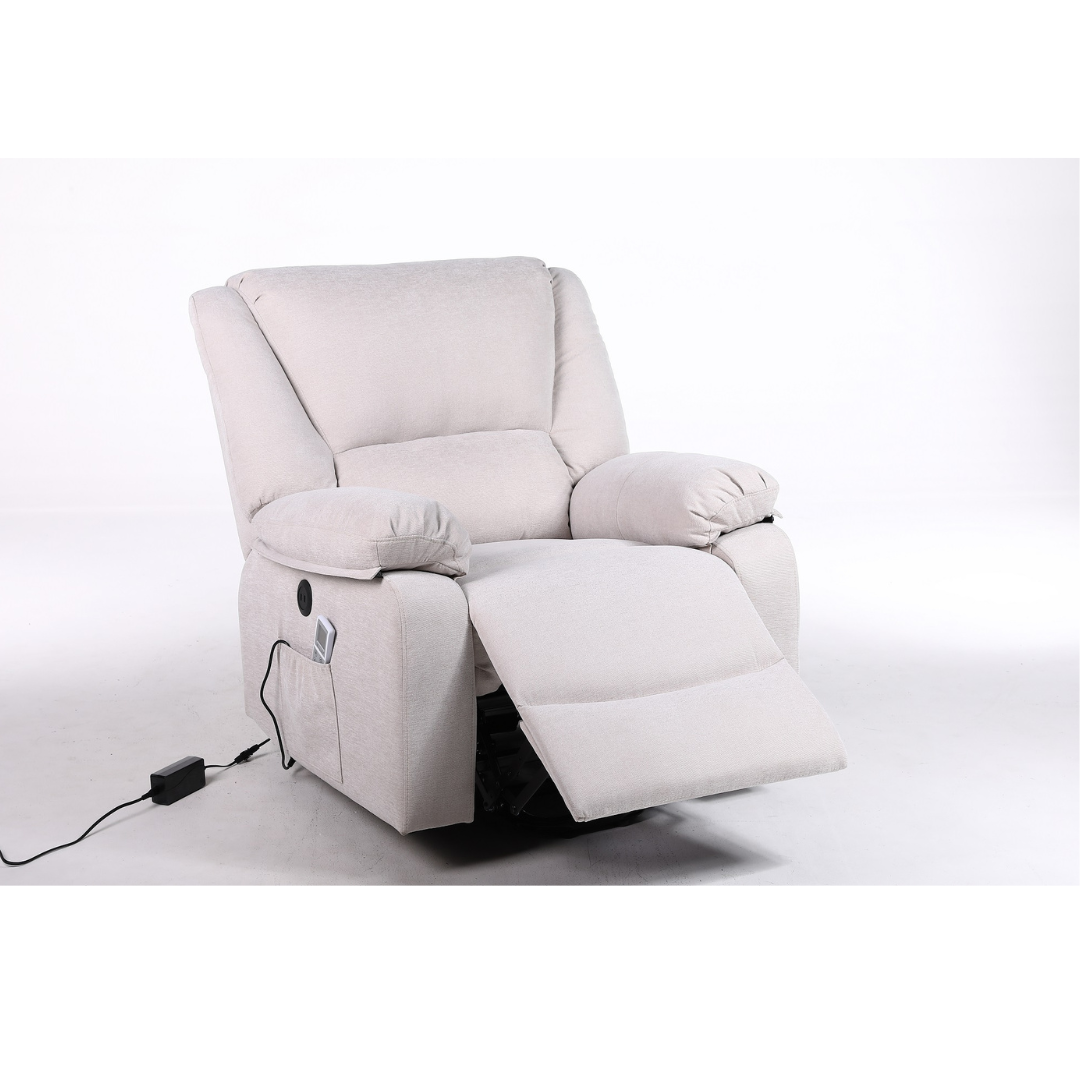 Fotoliu cu Masaj si Incalzire Recliner Electric Gri