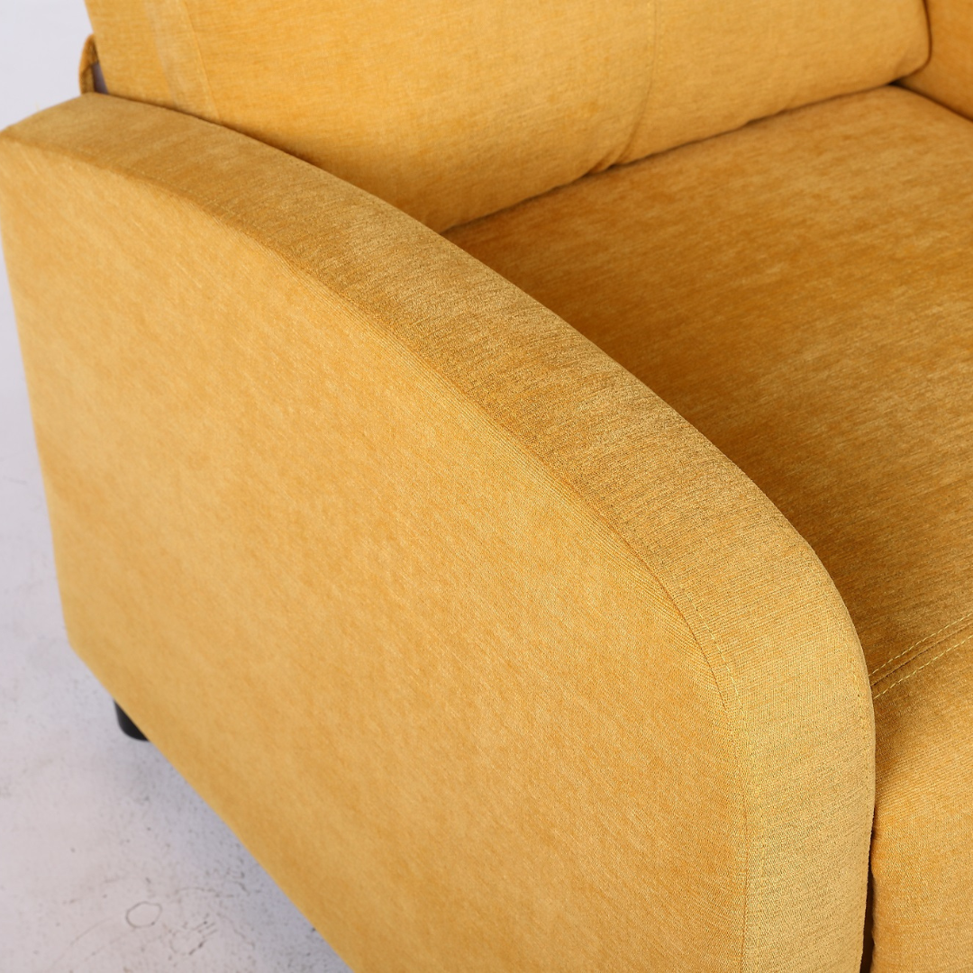 Fotoliu Recliner Stofa Galben