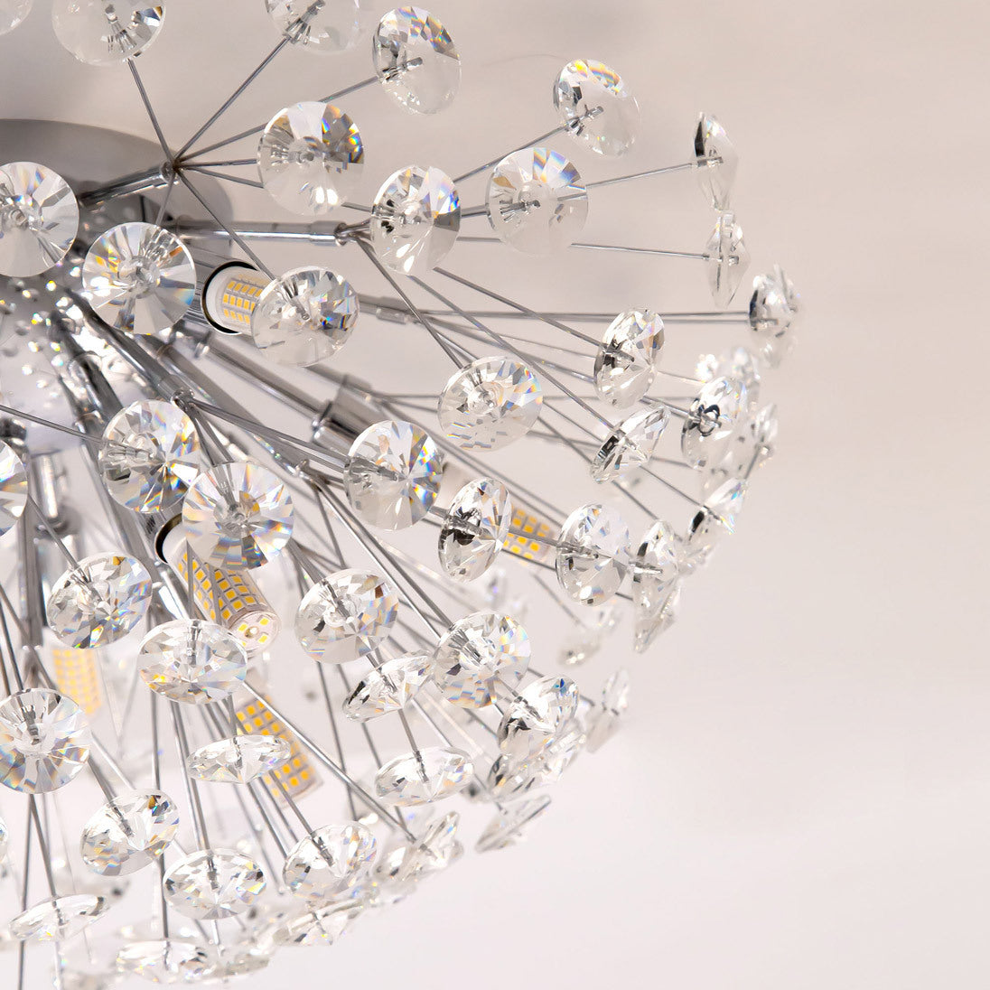 Lustra Aplicata Crystal Dandelion Silver