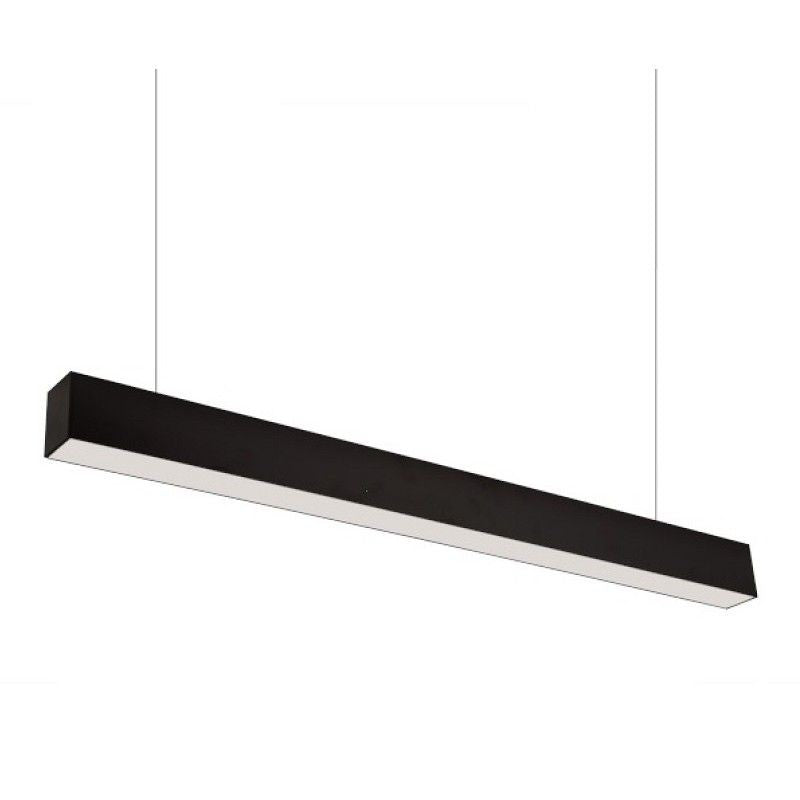 Corp Iluminat LED Liniar 54W 120cm Suspendat/Aplicat Negru