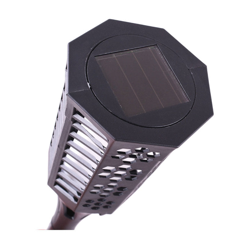 Stalp LED Gradina FAKLA Efect Flacara cu Incarcare Solara