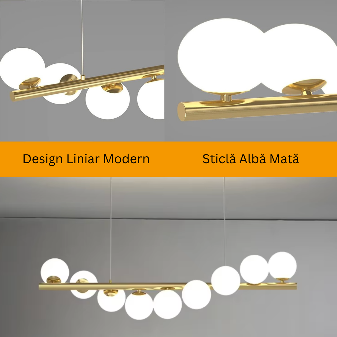 Lustra Abajur MAT GOLD Liniara DX332-9