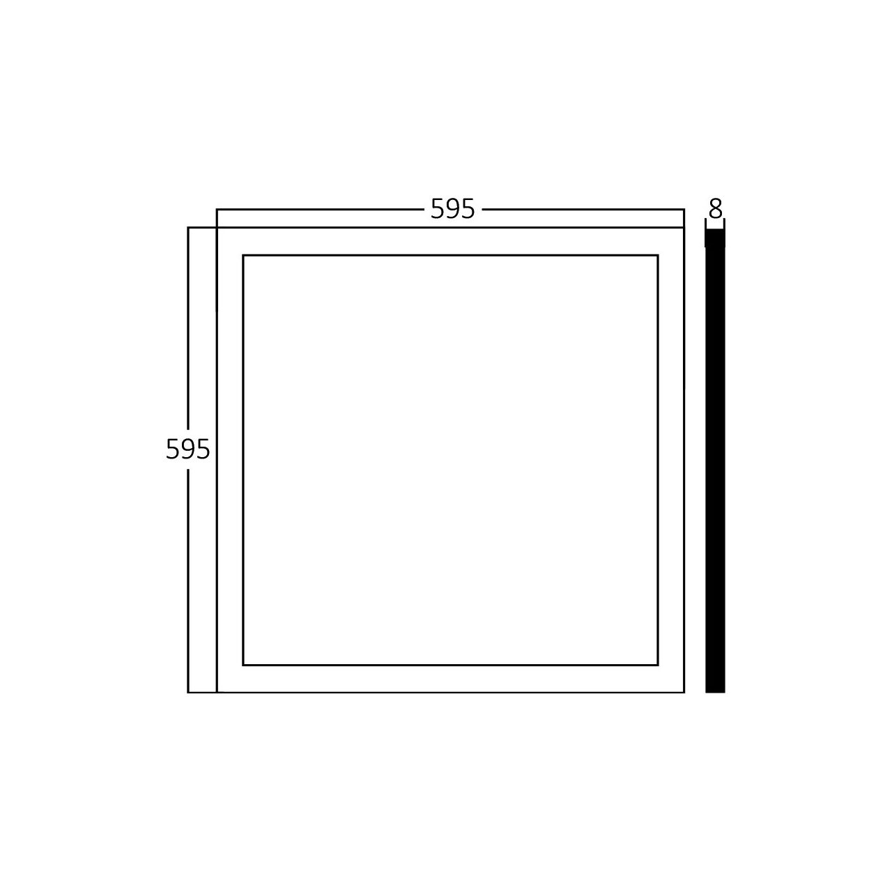 Panou LED Slim Incastrabil 60X60cm Alb 48W CCT