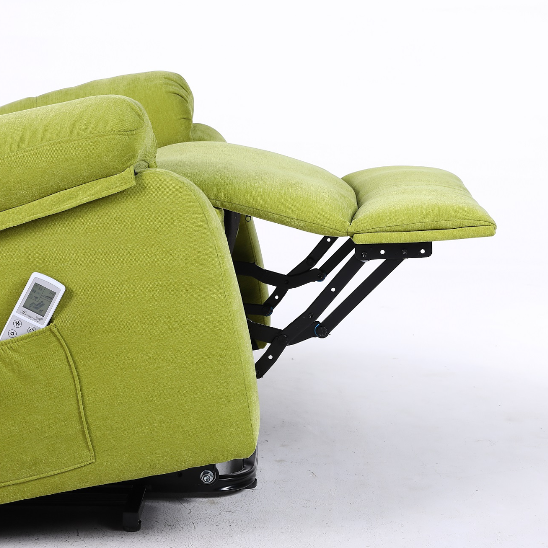Fotoliu cu Masaj si Incalzire, Recliner Electric, Verde