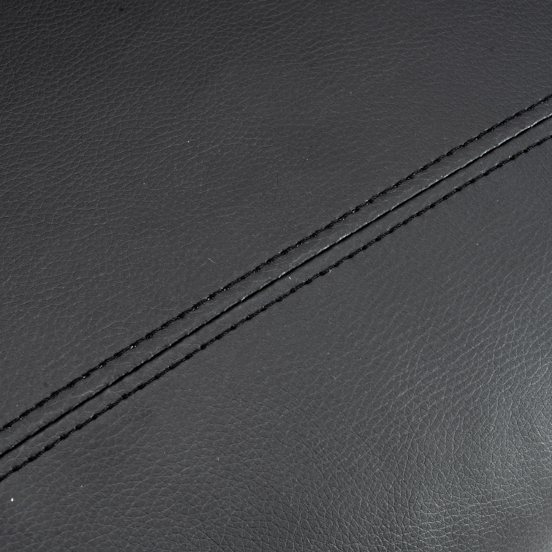 Fotoliu Recliner din Piele Ecologica Spatar Rabatabil si Suport Picioare Extensibil Negru