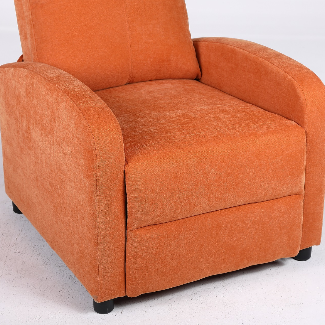Fotoliu Recliner Stofa Portocaliu