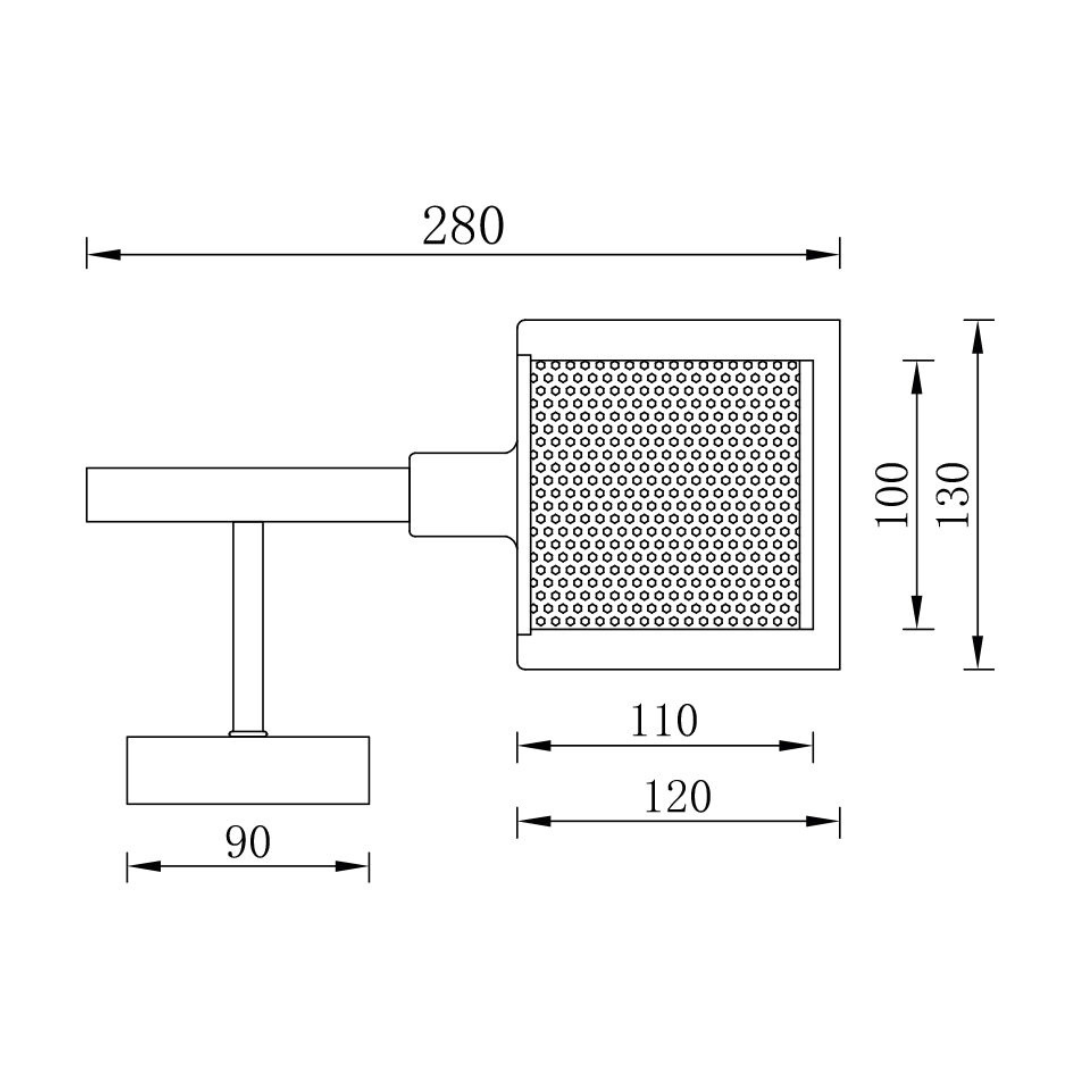 Aplica Perete Abajur Cooper Black