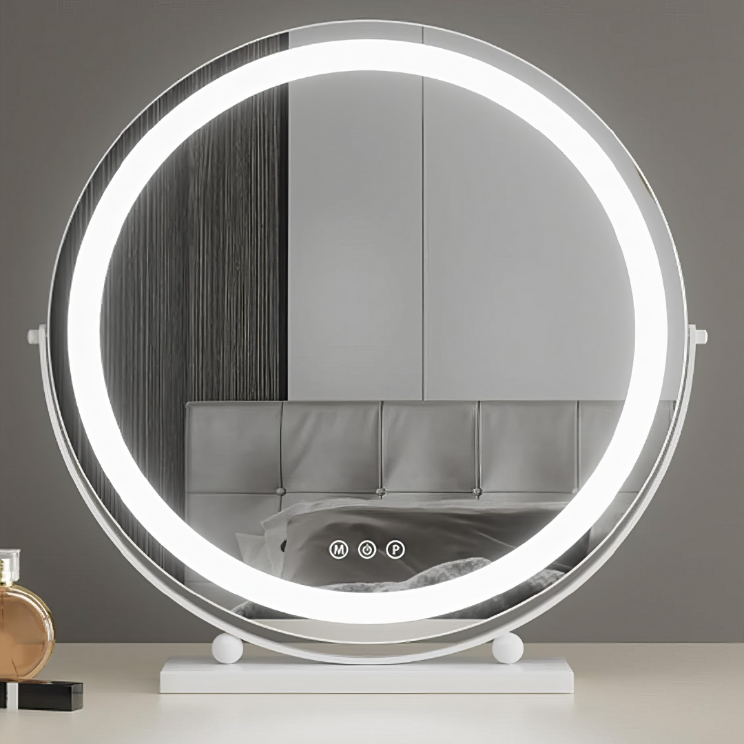 Oglinda LED Machiaj OD08 30x30CM ALBA / 30CM LED MIRROR