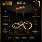 Lustra LED Suspendata Premium Nala Gold Echivalent 700W