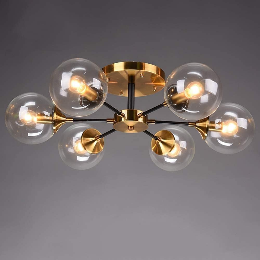 Lustra Abajur Transparent Aplicata 6xE14 DF1055-6 AURIE / ABAJUR Chandeliers