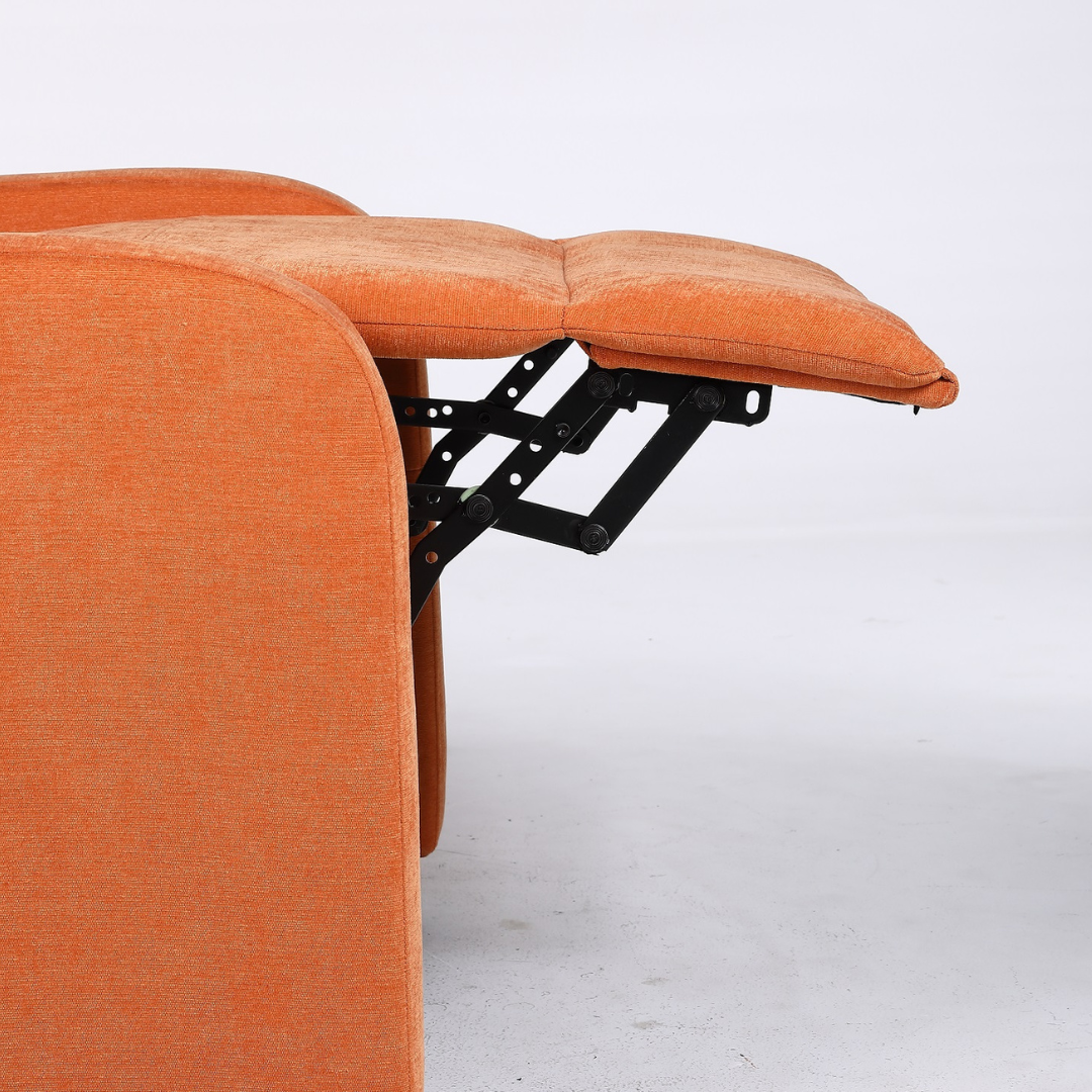 Fotoliu Recliner Stofa Portocaliu