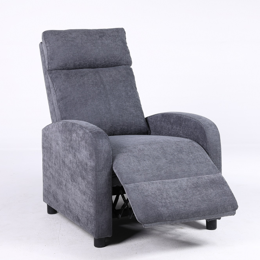 Fotoliu Recliner Stofa Gri Inchis