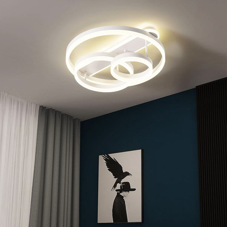 Lustra LED Beauty BRUNOS Rings White Echivalent 800W Telecomanda