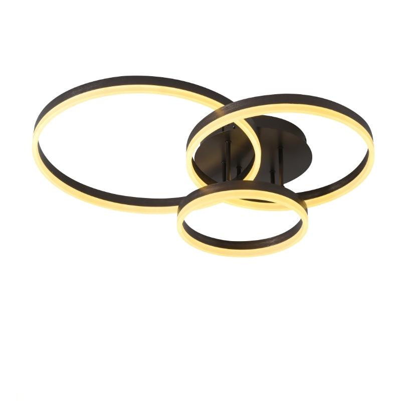 Lustra LED Beauty Brown 3 XL Circle Echivalent 800W Telecomanda