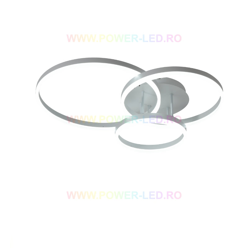 Lustra LED Beauty White Circle Echivalent 600W Telecomanda