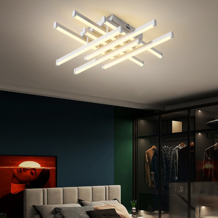 Lustra LED 8 LINES Design Alba Echivalent 800W Telecomanda