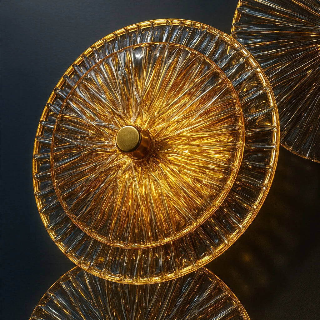 Aplica LED 36W CITRA Luxury Glass Gold 92cm