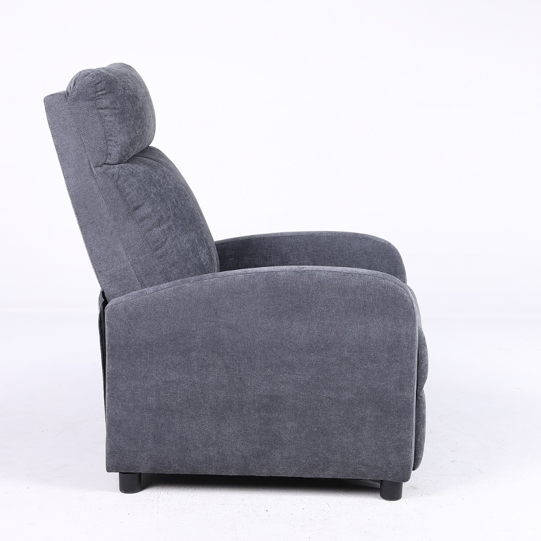 Fotoliu Recliner Stofa Gri Inchis