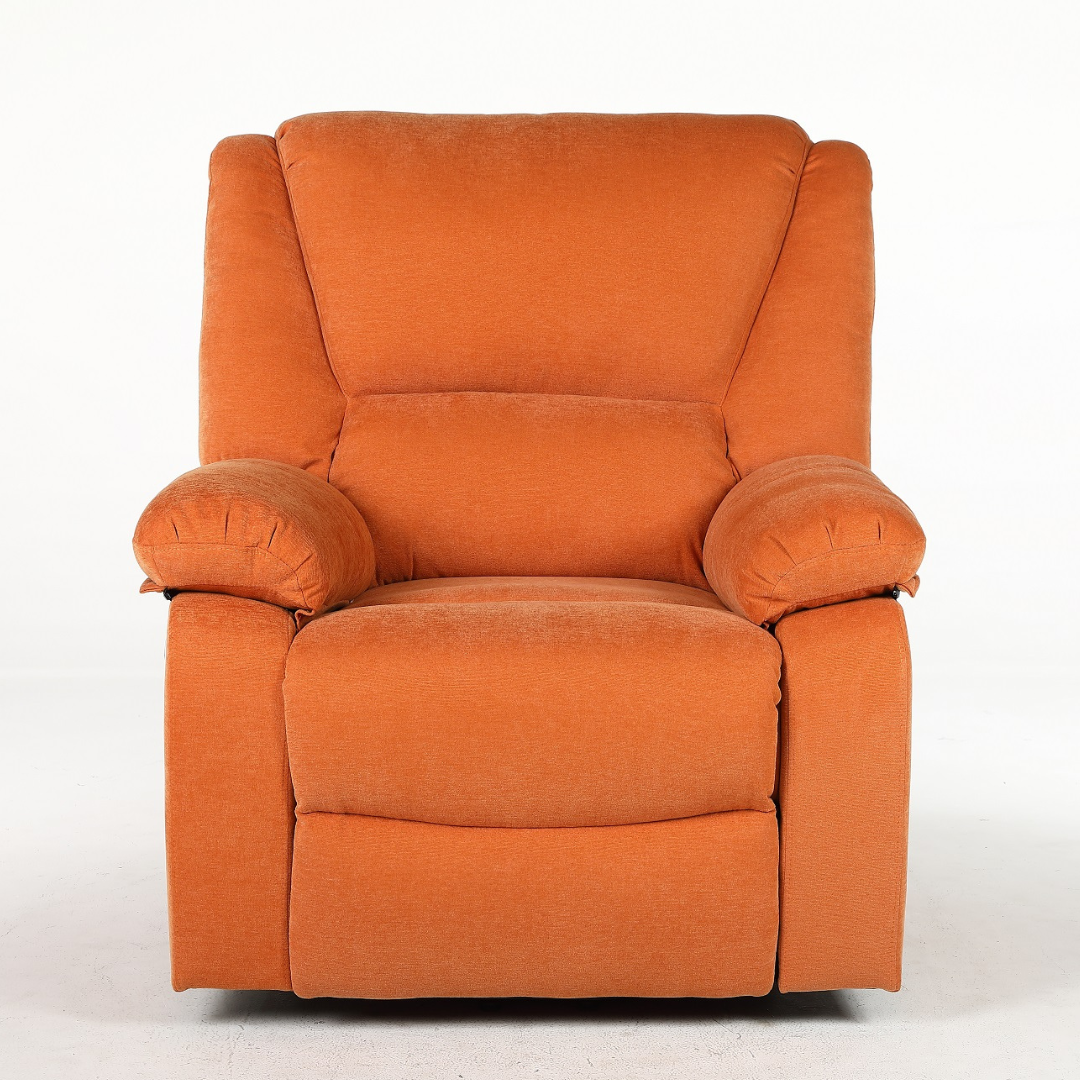 Fotoliu cu Masaj si Incalzire, Recliner Electric, Portocaliu