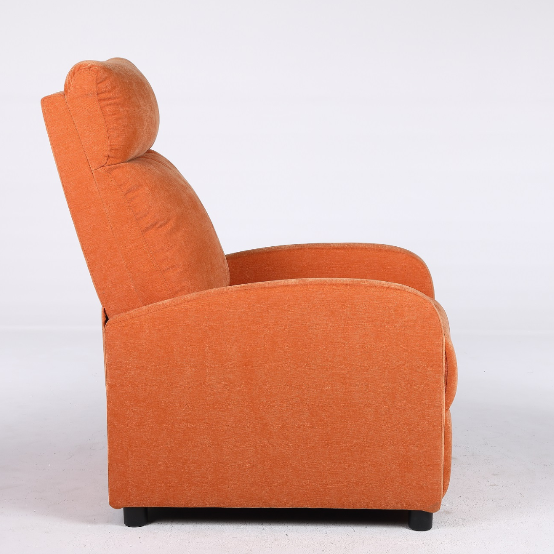 Fotoliu Recliner Stofa Portocaliu