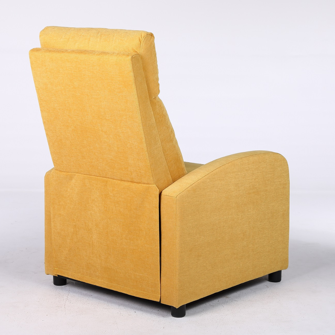 Fotoliu Recliner Stofa Galben