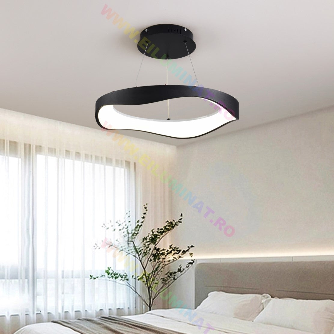 Lustra LED Black Cloud Echivalent 400W Telecomanda