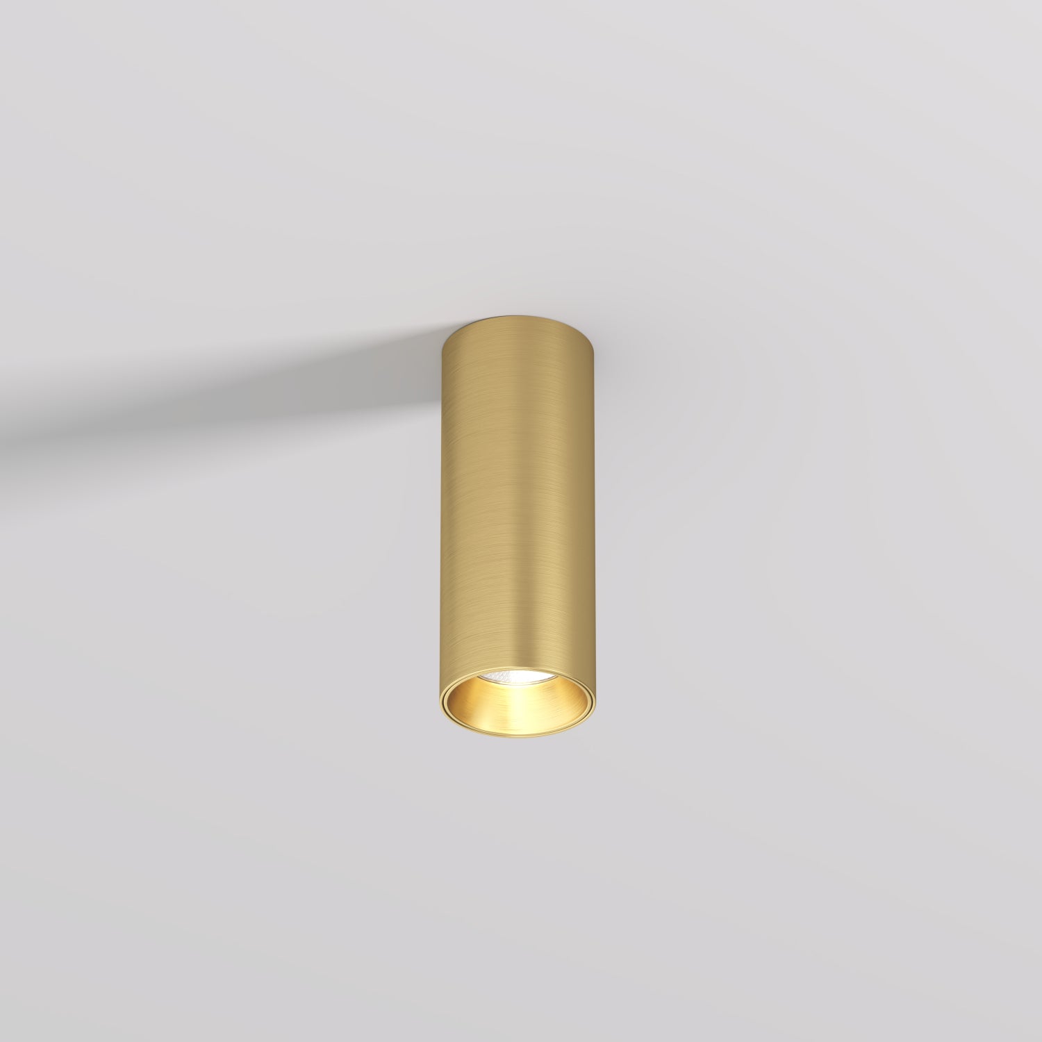 Spot LED SHINE TUBE Gold Aplicat Rotund 7W Premium Ø4.5 x H11.5 CM | CRI≥90 | 3000K