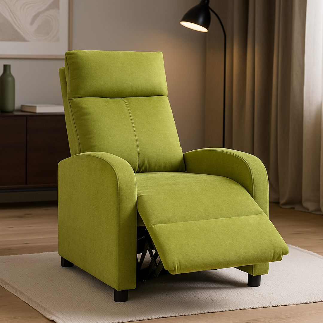 Fotoliu Recliner Stofa Verde