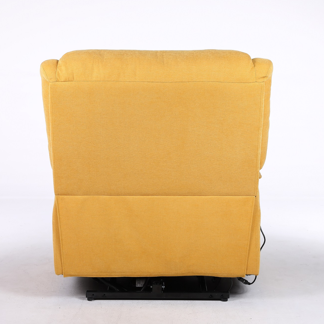 Fotoliu cu Masaj si Incalzire, Recliner Electric, Galben