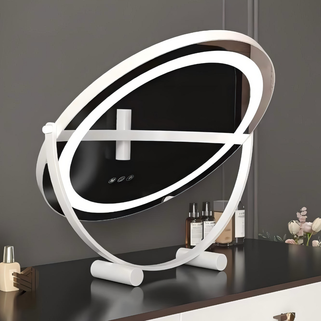 Oglinda LED Machiaj OD08 30x30CM ALBA / 30CM LED MIRROR
