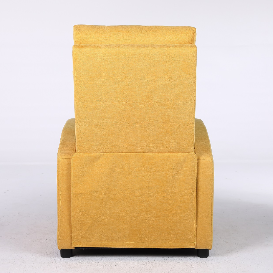 Fotoliu Recliner Stofa Galben