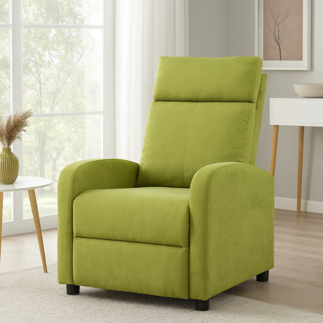 Fotoliu Recliner Stofa Verde