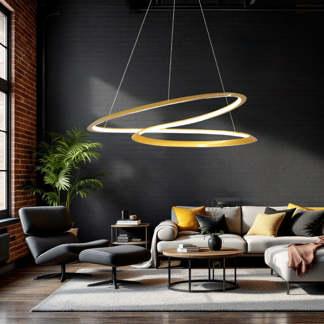 Lustra LED Aurie Suspendata 120W Lumea Telecomanda Echivalent 600W